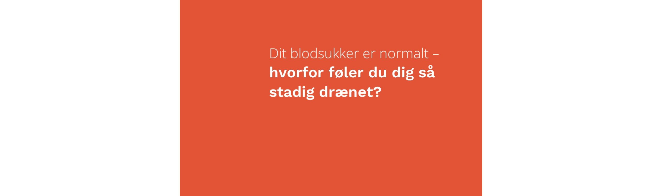 Dit blodsukker er normalt – hvorfor føler du dig så stadig drænet?